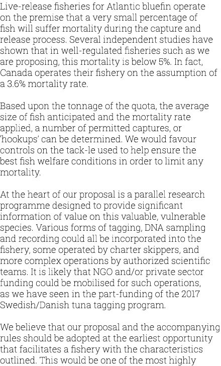 Live-release fisheries for Atlantic bluefin operate on the premise that a very small percentage of fish will suffer m...