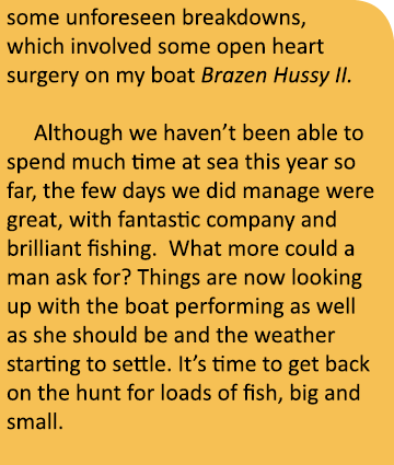 some unforeseen breakdowns, which involved some open heart surgery on my boat Brazen Hussy II.    Although we haven’t...
