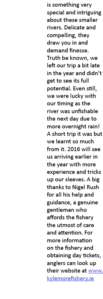 is something very special and intriguing about these smaller rivers. Delicate and compelling, they draw you in and de...