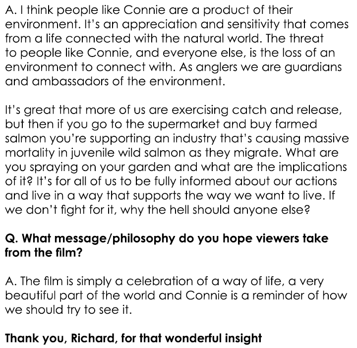 A. I think people like Connie are a product of their environment. It’s an appreciation and sensitivity that comes fro...