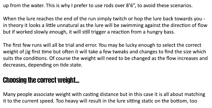up from the water. This is why I prefer to use rods over 8’6”, to avoid these scenarios.  When the lure reaches the e...