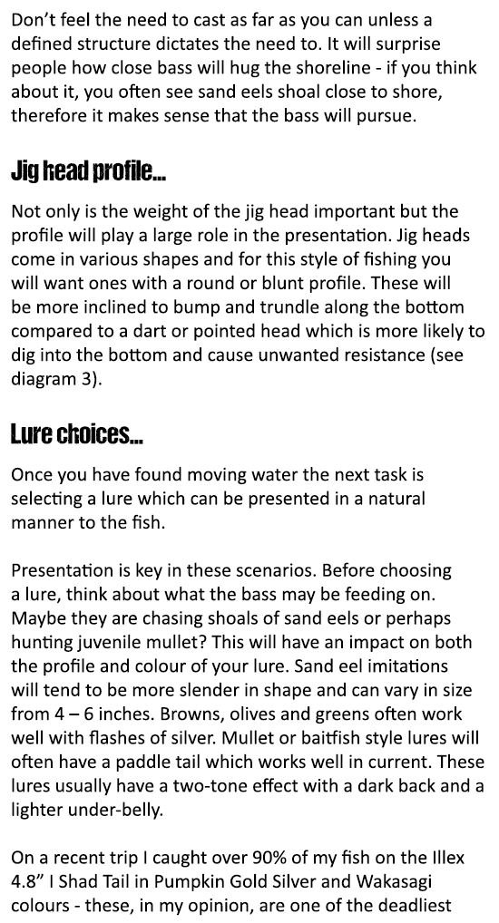 Don’t feel the need to cast as far as you can unless a defined structure dictates the need to. It will surprise peopl...