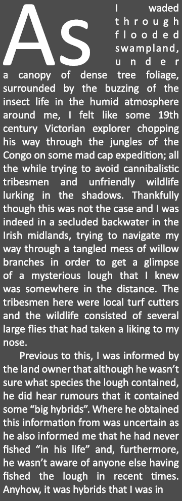 As I waded through flooded swampland, under a canopy of dense tree foliage, surrounded by the buzzing of the insect l...