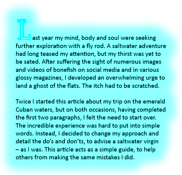 Last year my mind, body and soul were seeking further exploration with a fly rod. A saltwater adventure had long teas...