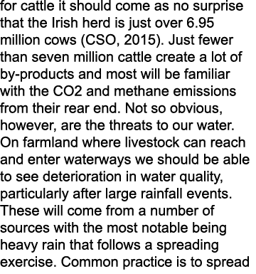 for cattle it should come as no surprise that the Irish herd is just over 6.95 million cows (CSO, 2015). Just fewer t...