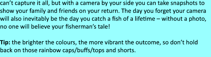 can’t capture it all, but with a camera by your side you can take snapshots to show your family and friends on your r...