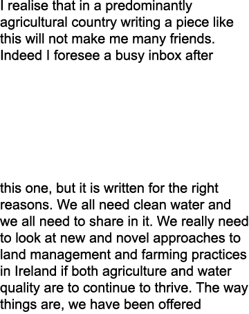 I realise that in a predominantly agricultural country writing a piece like this will not make me many friends. Indee...