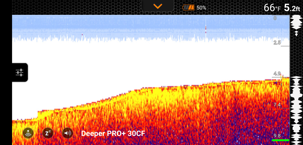 Deeper PRo+ detailed mode