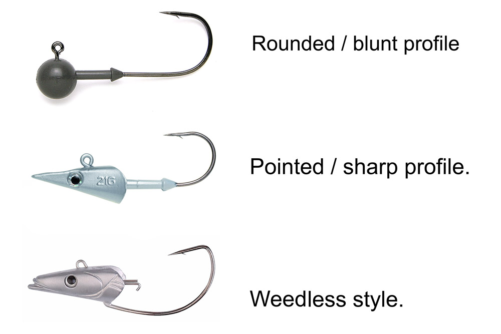 jig heads for bass lures